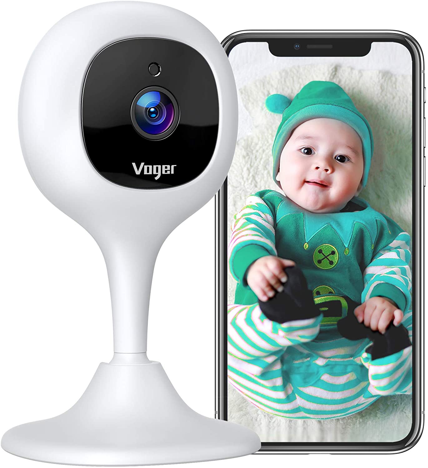 Baby Monitor Camera with 2-Way Audio 1080P