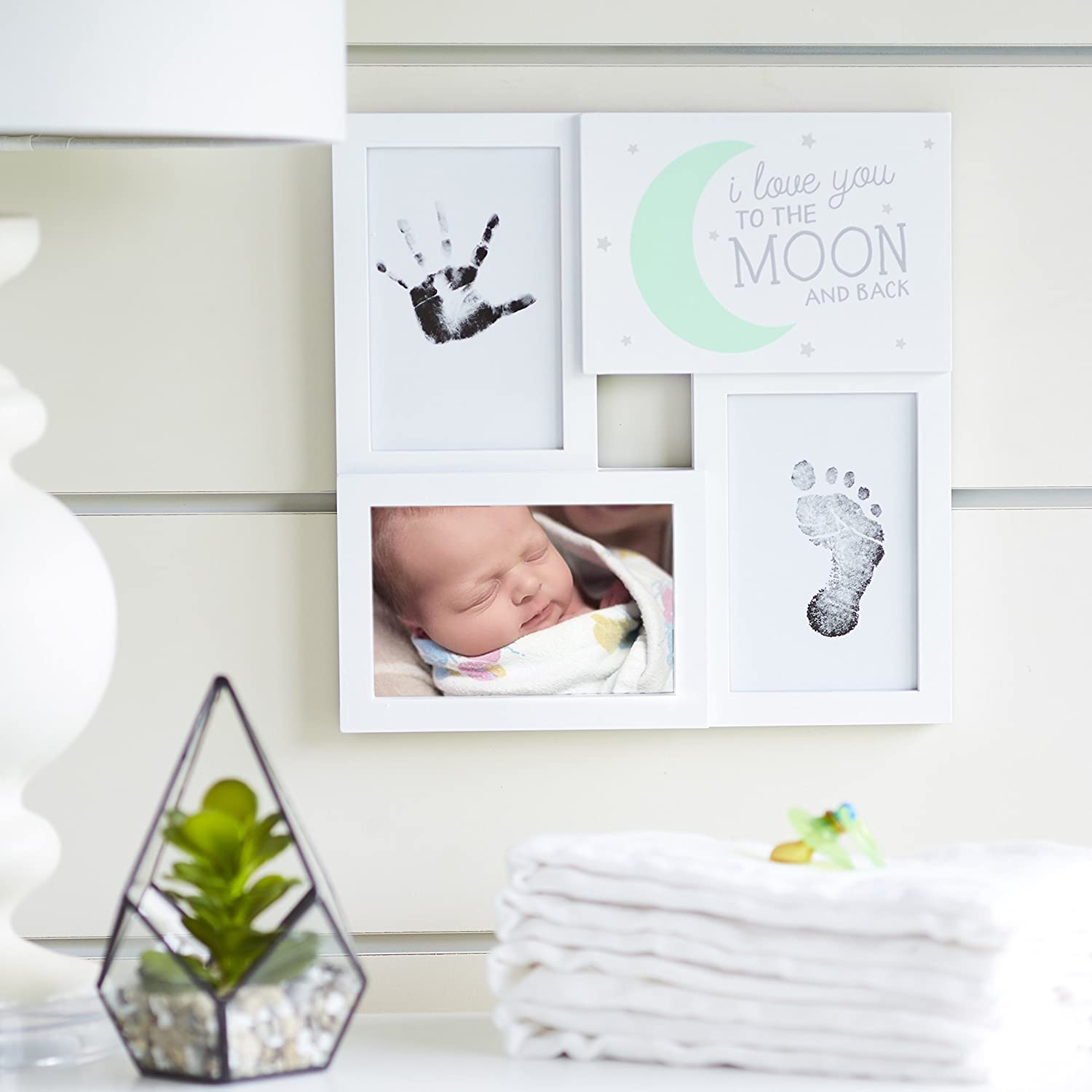 Baby Print Collage Frame - Love You To the Moon & Back