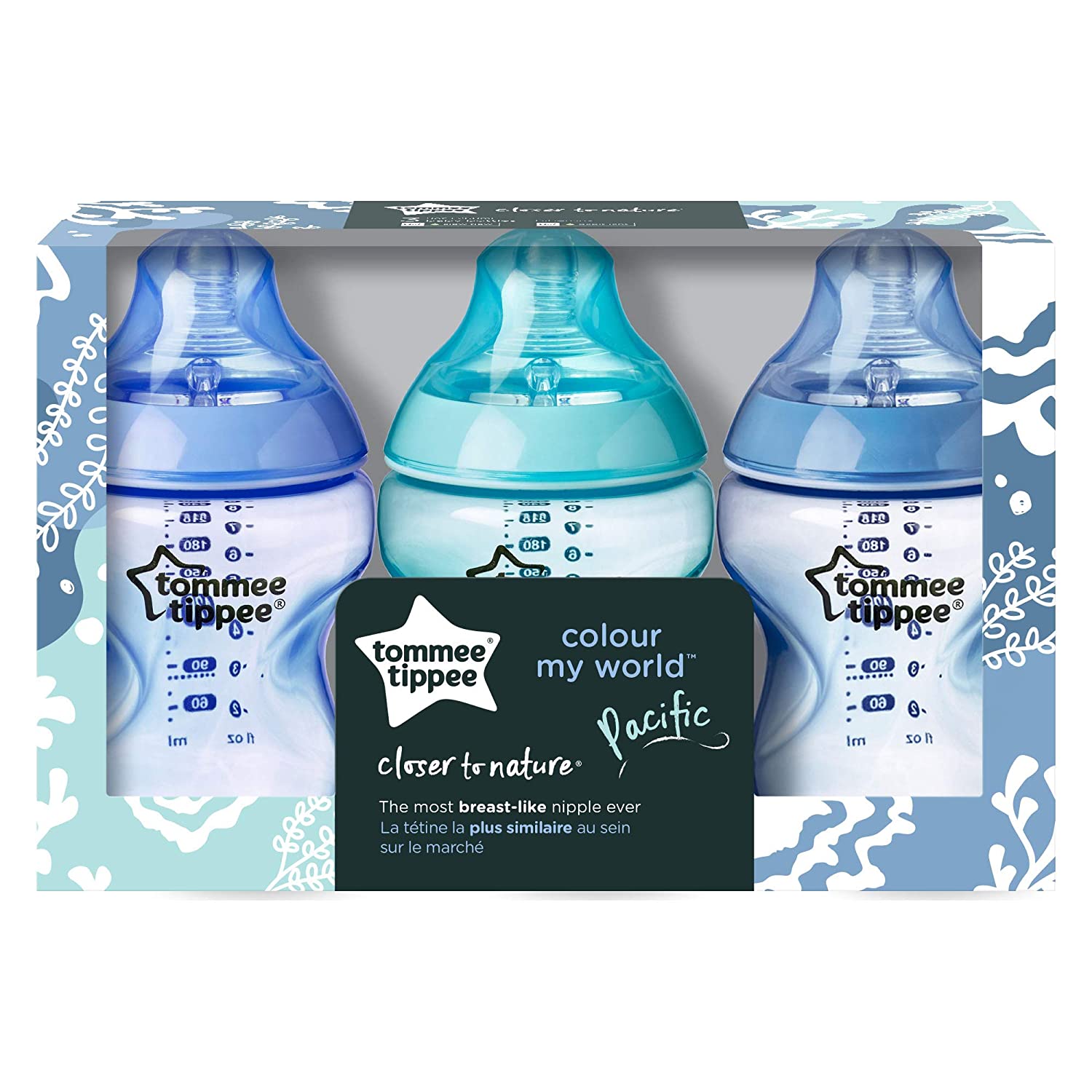 Tommee Tippee Closer To Nature 9oz - 3pk - Blue