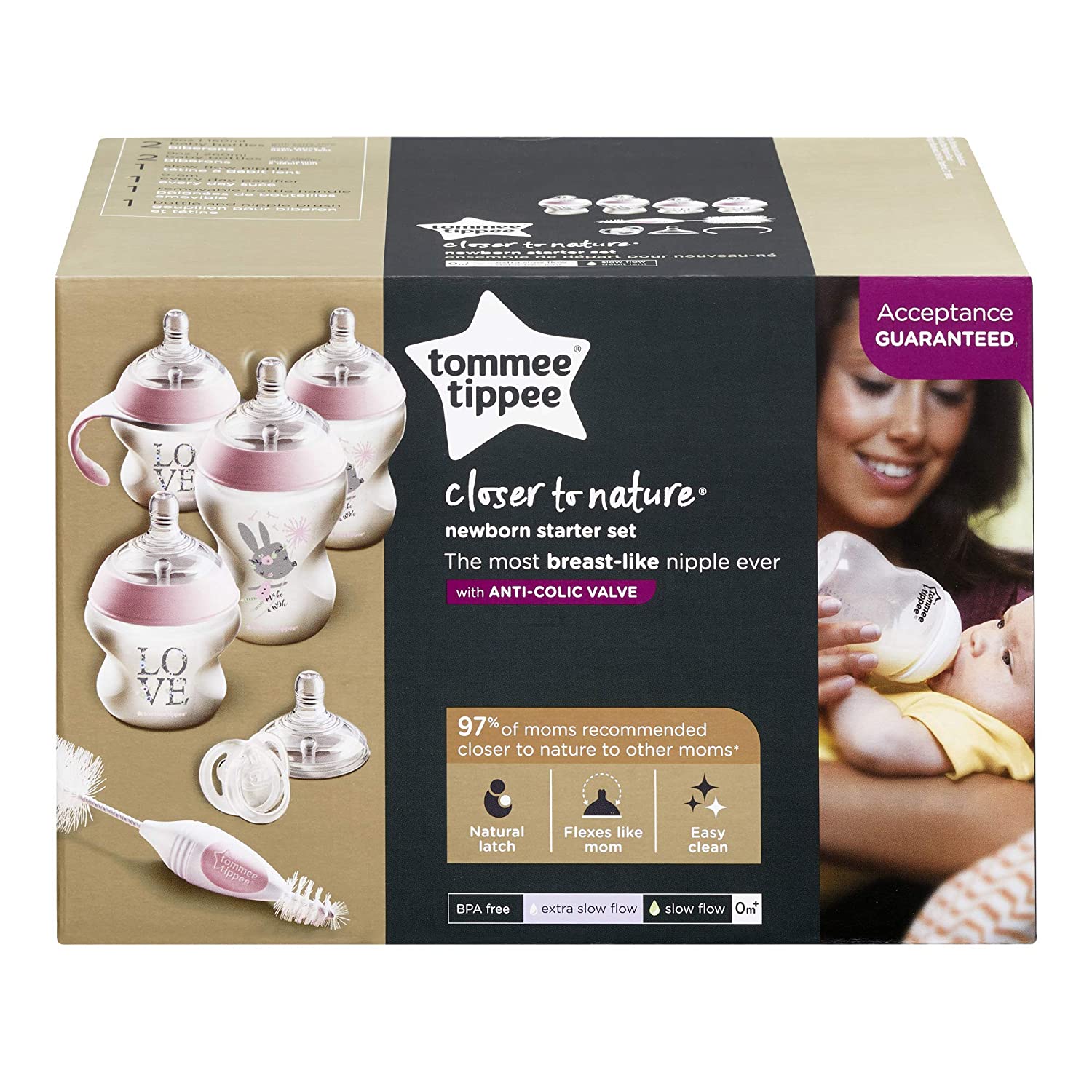 Tommee Tippee Closer to Nature Newborn Set - Pink