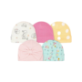 Gerber Baby Girls Hats - 5pk - 0-6 mths, Pink