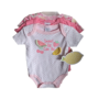 Little Beginnings Baby Girl Onesies - 3pk - 0/3mths, Baby pink