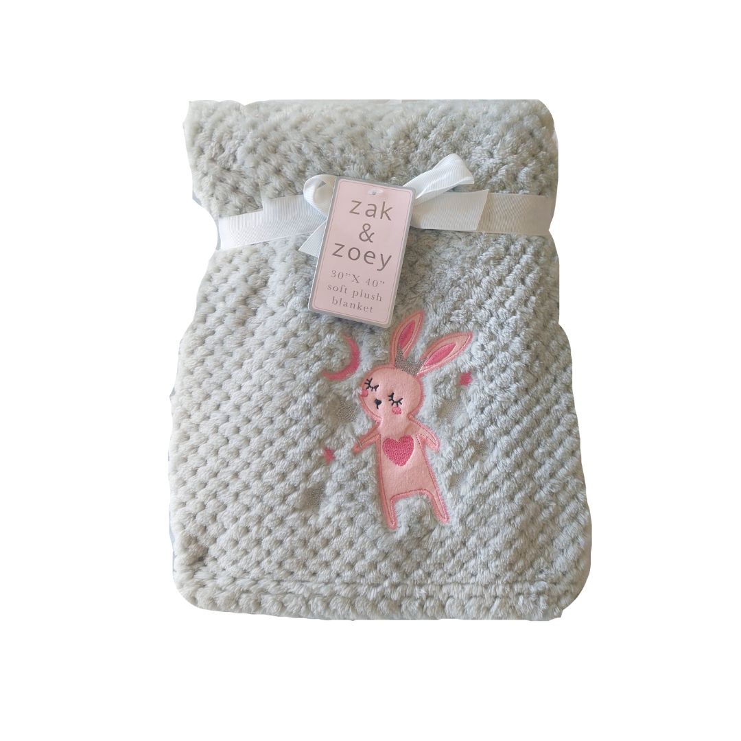 Zak And Zoey Soft & Snuggly Airplanes Baby Blanket – 30x30 Inches, Unisex Fleece