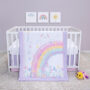 Sammy & Lou 4 Piece Crib Bedding Set - Rainbow Showers