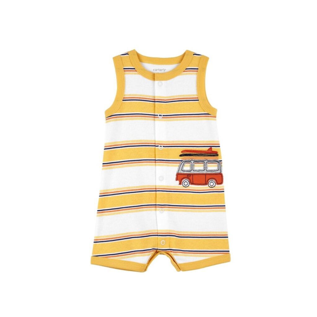 Baby Boy Sleeveless Romper The Baby Barrel Where fun & style is alive