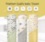 Modern Baby Towel & Washcloth Set - 6 Piece - Jungle Print