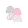 Gerber Baby Girl Hats - 4pk - 0-6 mths, Light Pink