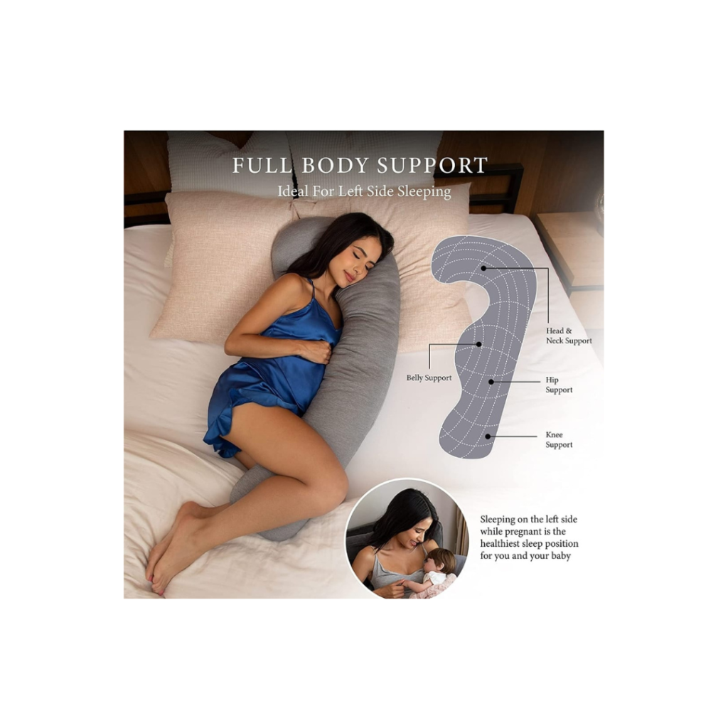 JShaped Pregnancy Pillow The Baby Barrel Where fun & style is alive