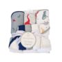 Modern Baby Towel & Washcloth Set - 6 Piece - Navy