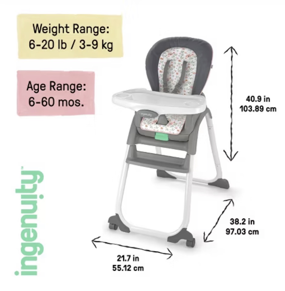 Ingenuity Full Course 6-in-1 High Chair - Image 2