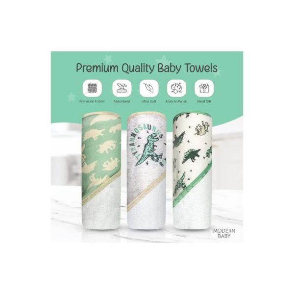 Modern Baby Towel Set - 3 Piece