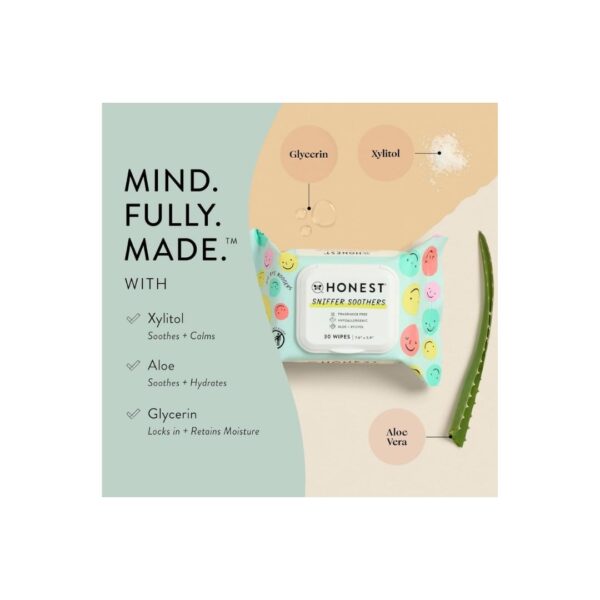 The Honest Company Plant-Based Snot Wipes 30ct