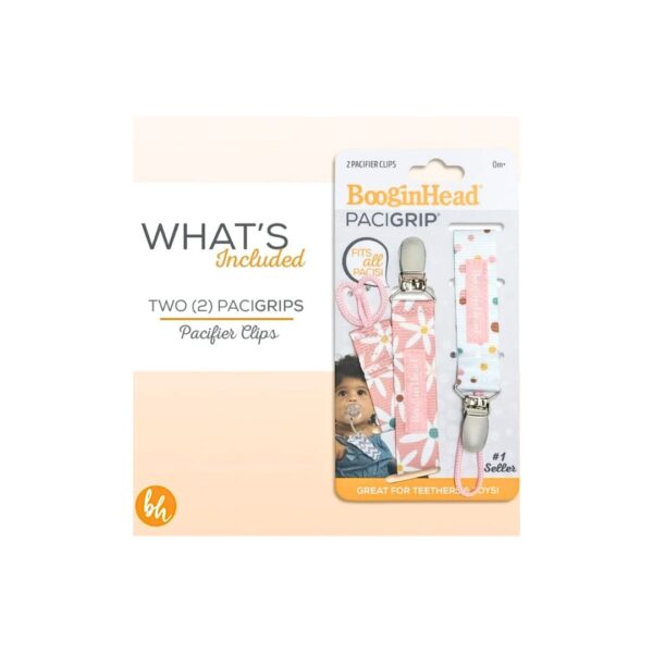Booginhead Pacifier Clips - 2pk