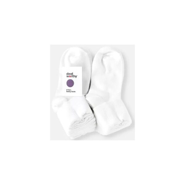 Toddler White Socks 8pk