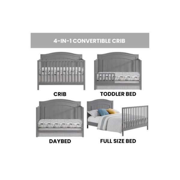 Oxford Baby Nolan 4-in-1 Convertible Crib - Image 2