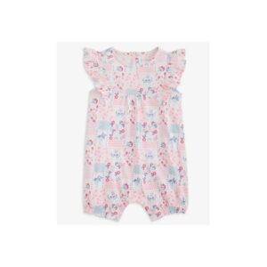 Girls' Short-Sleeve Floral Print Dress