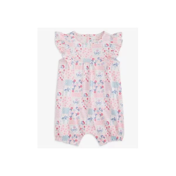 Girls' Short-Sleeve Floral Print Dress