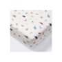 Cloud Island Fitted Crib Sheet - 100% Cotton - Dinos