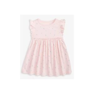 Girls' Short-Sleeve Floral Print Dress
