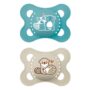 MAM Matte Pacifier 0-6mths 2pk - Blue