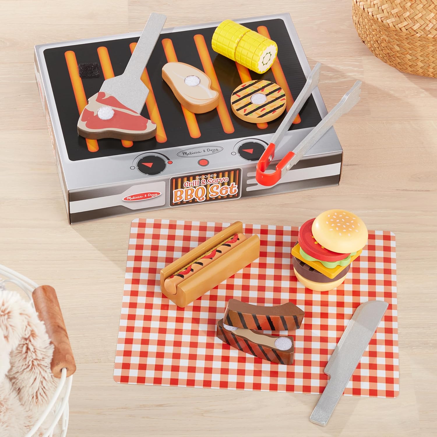 Melissa & Doug Grill & Serve Barbeque Set - Image 3