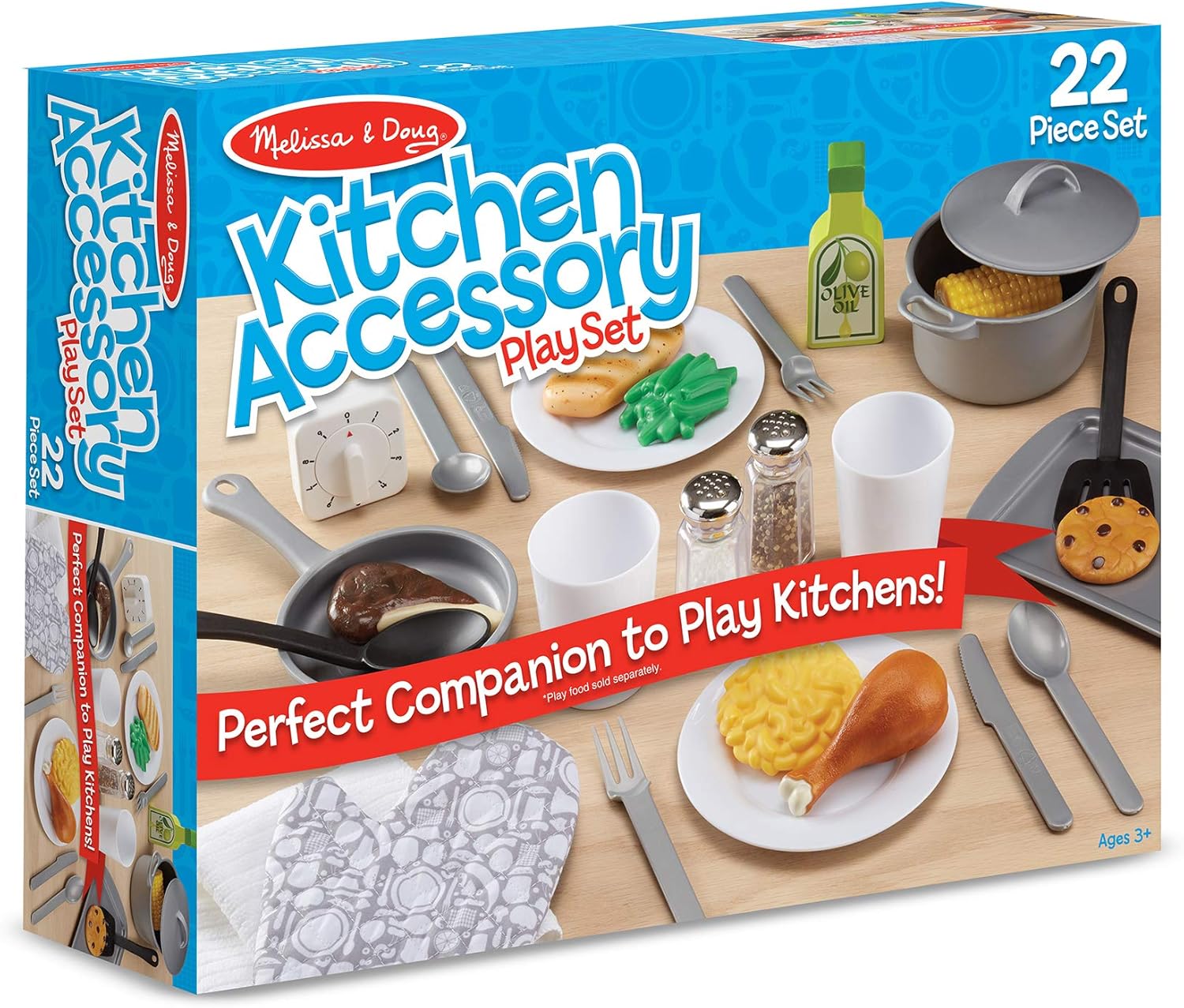 Melissa & Doug Kitchen Play Set -22pc