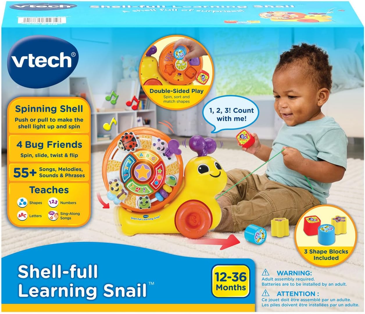 VTech Shell-Full Learning Snail Pull Toy