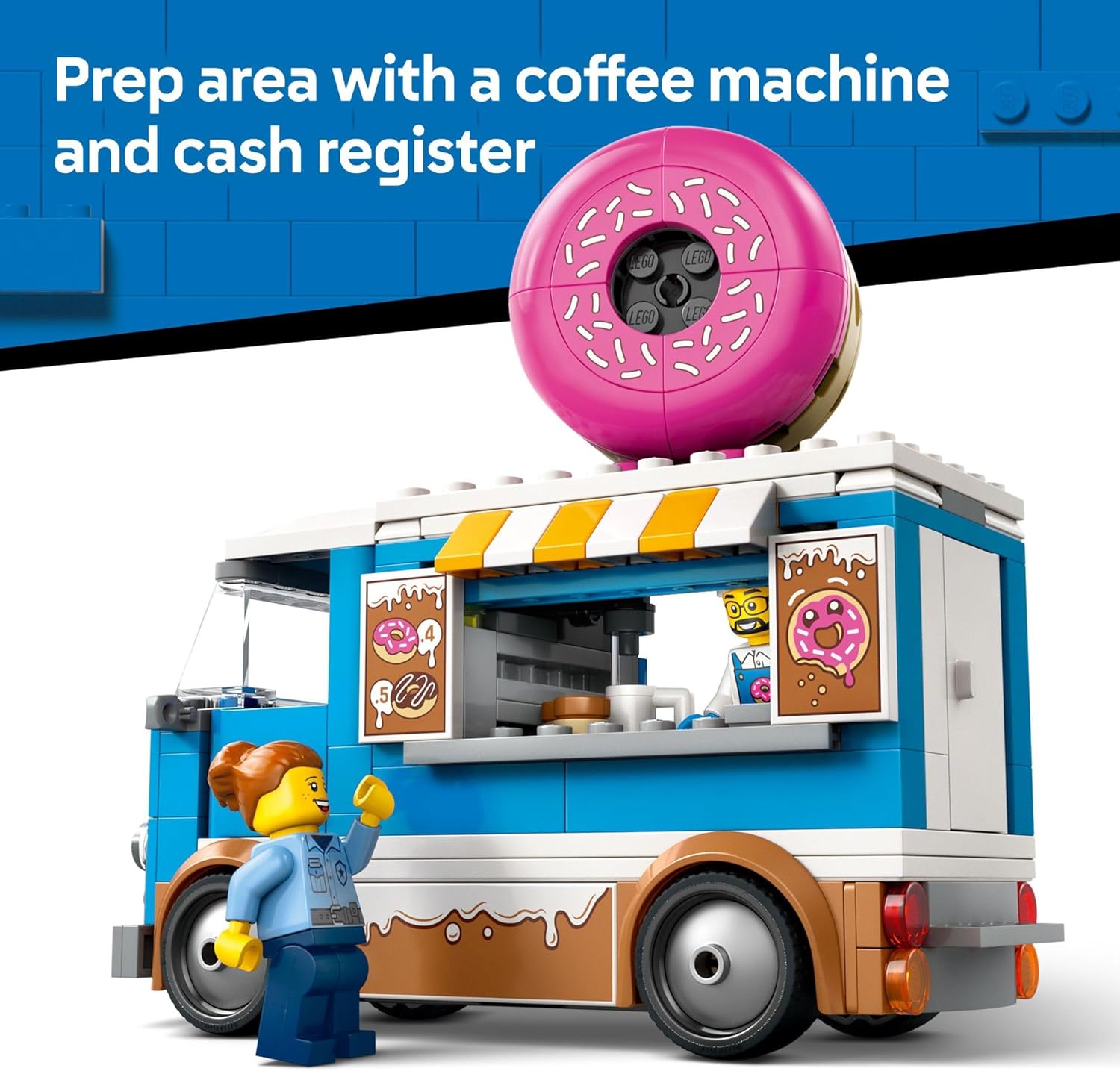 LEGO City Donut Truck Toys - Building Toys - Image 3