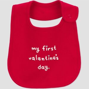Carter's Just One You "My First Valentines Day" Bib