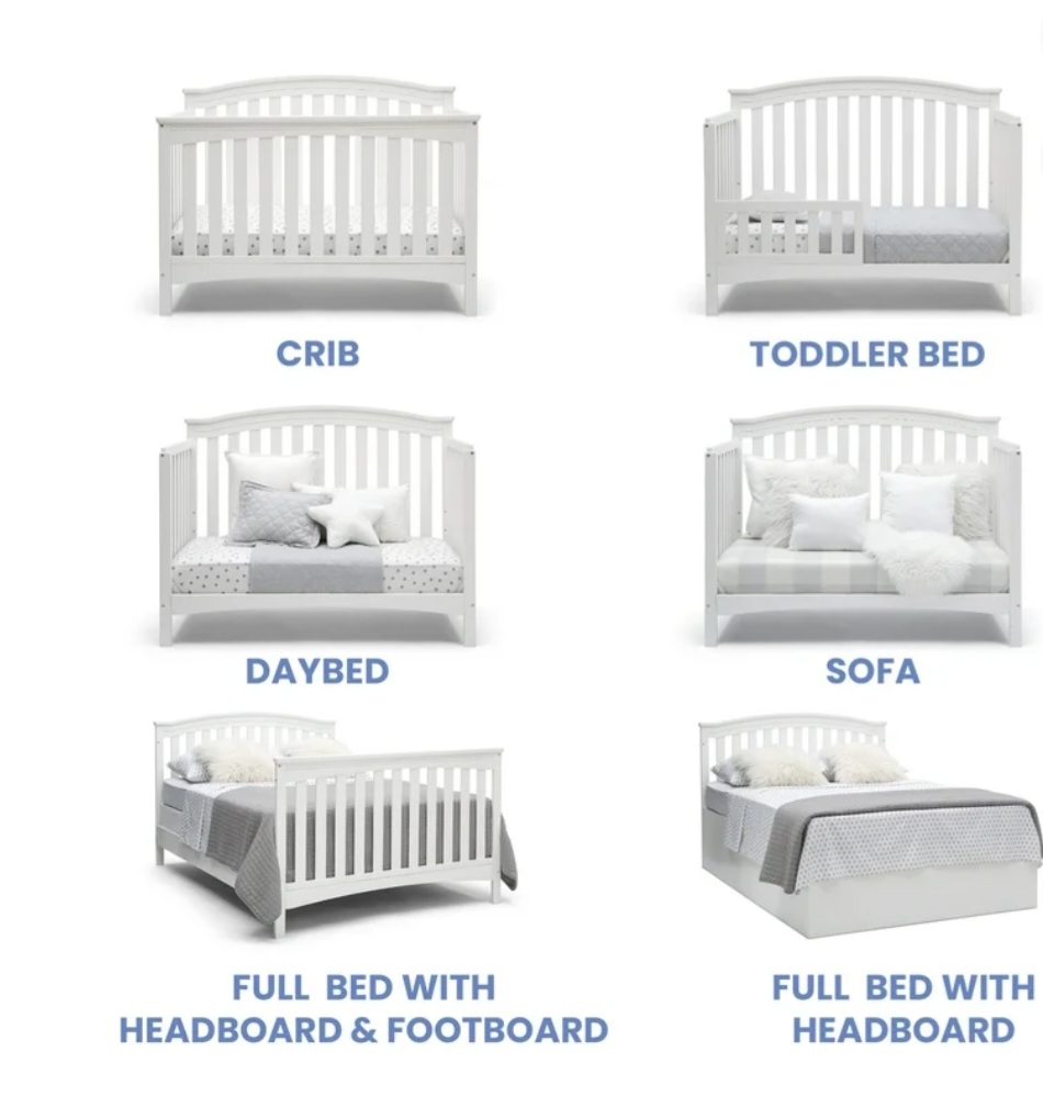 Delta Children Waverly 6-in-1 Convertible Crib - Image 6