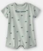 Carter's Baby Boy Snap-Up Romper - New Born, Light Green
