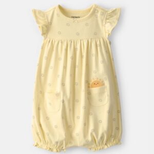 Carter's Baby Girl Yellow Sunshine Romper