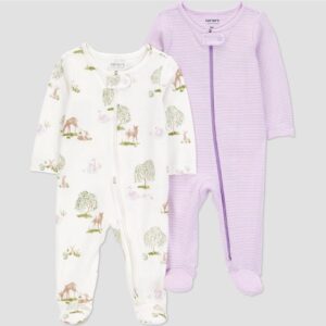 Carter's Baby Girl Sleepers - 2pk
