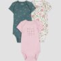 Carter's Baby Onesies 3pk - 6mths, Light Pink