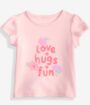 Baby Girl Pink Hugs T - Shirt - 12mths