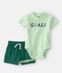 Baby Boy 2-Piece Soccer Goal Short Sleeve Bodysuit & Short Set - 6mths