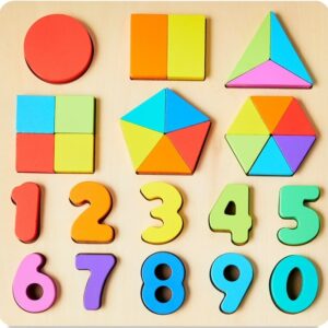 Wooden Numbers & Shapes Puzzle