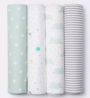 Cloud Island Flannel Blankets - 4pk - Space