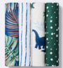 Cloud Island Flannel Blankets - 4pk - Dino Snor