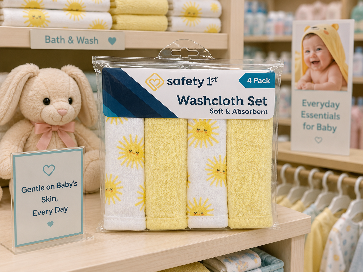 Safety 1st Washcloth Set – 4pk