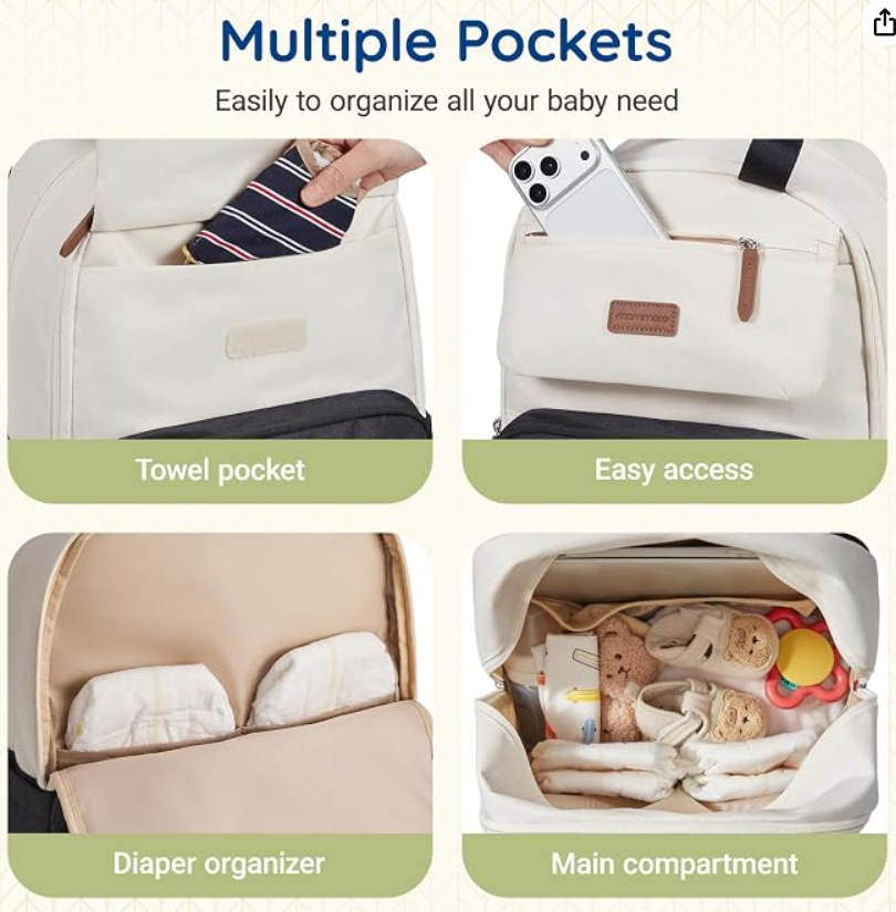 Mommore Diaper Backpack Bags - Image 3