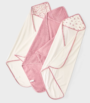 Cloud Island Hooded Towels - 3pk - Pink