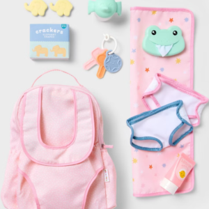 Gigglescape Baby Doll Diaper Bag Set - 16 piece